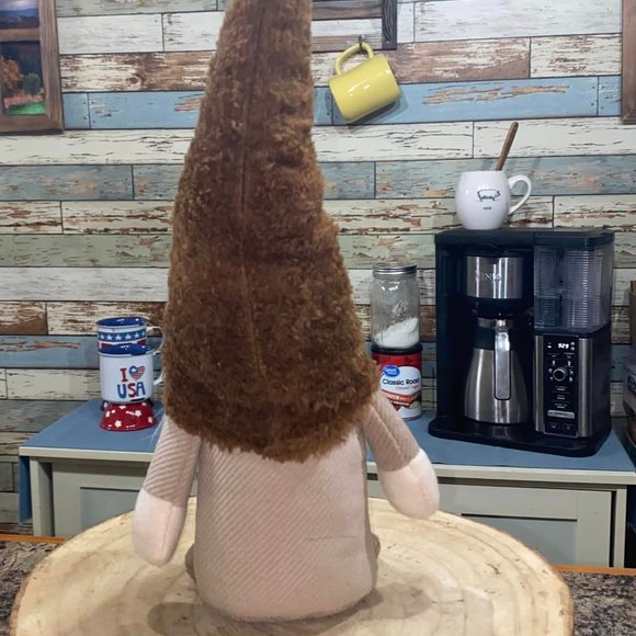 Coffee Bar Gnome 13" Tall Weighted Plush Free-Standing - Picture 4 of 5